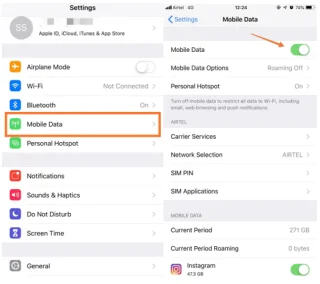 Как да проверите ръчно използването на данни на iPhone и iPad?