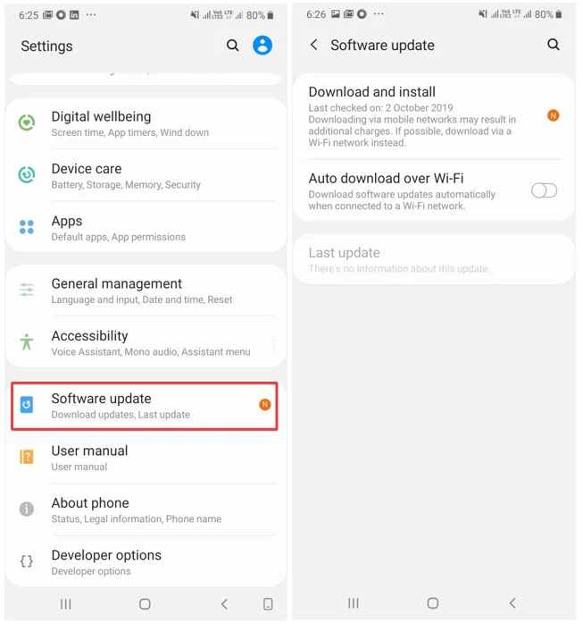 Nelze aktualizovat na Android 10?  Zde je důvod