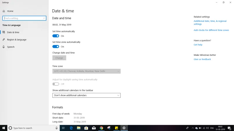 Kaip ištaisyti netinkamą laiką „Windows 10“.