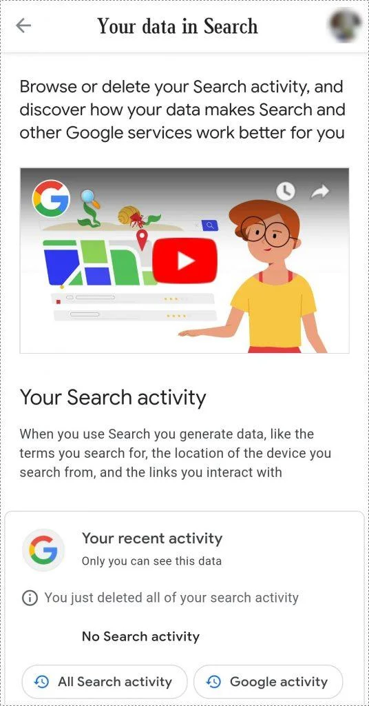 Как да не споделяте историята си на търсене с Google