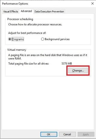 Как да промените/преместите или деактивирате файл на страницата в Windows 10