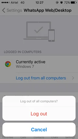 Hur du loggar ut från WhatsApp Web på distans med din smartphone