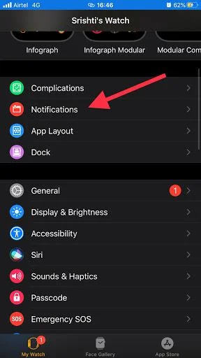 Как да се отървете от известието Red Dot на Apple Watch?