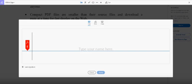 Hvernig á að skrifa undir PDF stafræna undirskrift