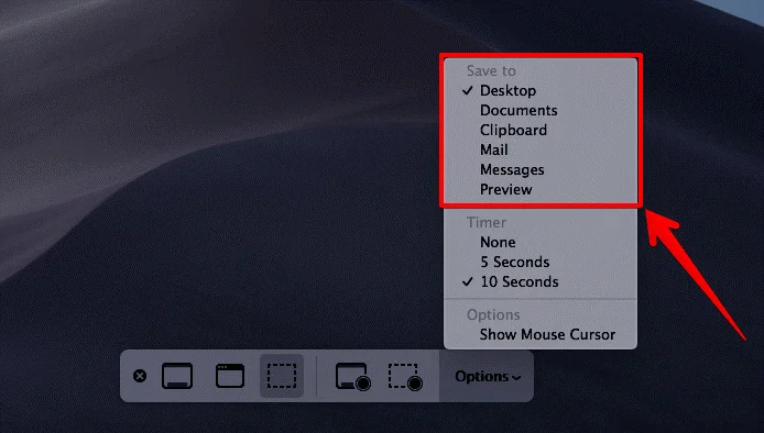 Kā ierakstīt ekrānu un uzņemt ekrānuzņēmumus operētājsistēmā macOS Mojave