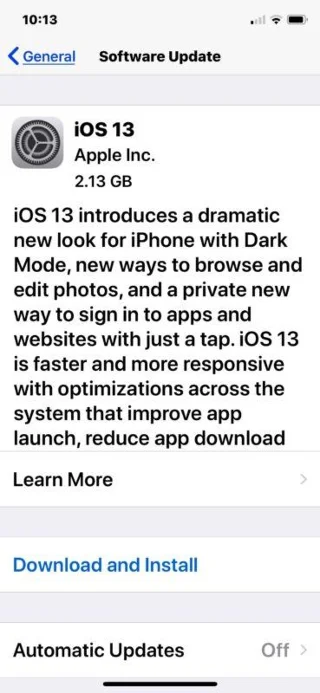 Kako prenesti in namestiti iOS 13 na iPhone