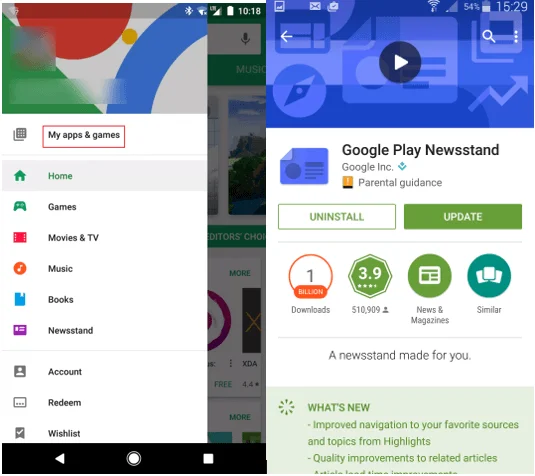 Různé způsoby odinstalace aplikací pro Android