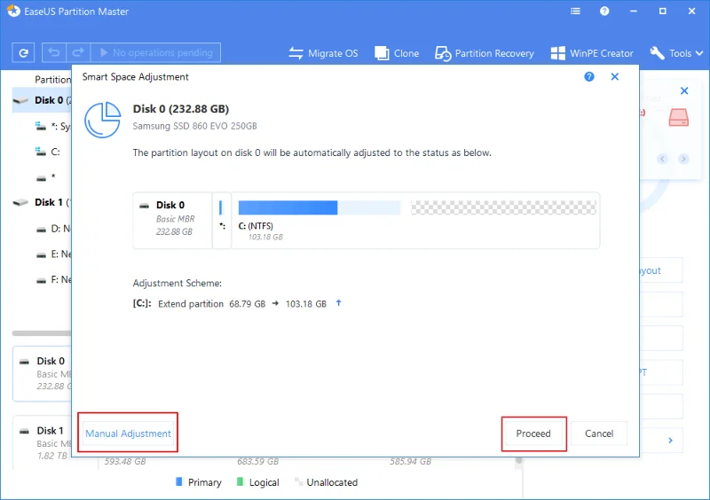 Як розширити диск C у Windows 10 без форматування?