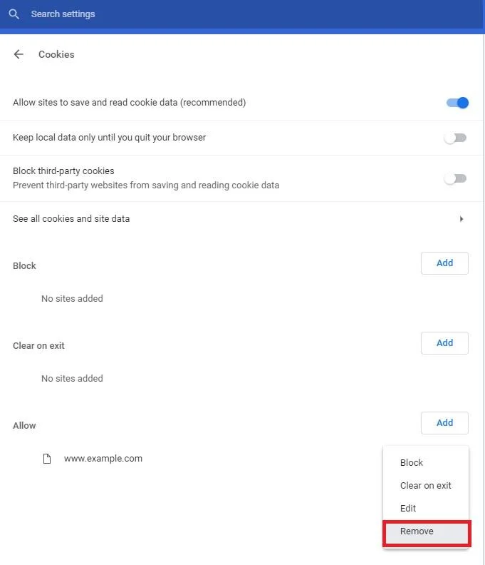 Hur man inaktiverar cookies i Google Chrome