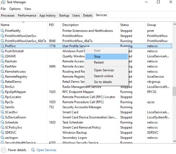 Виправлення - Svchost.Exe Високе використання ЦП у Windows 10