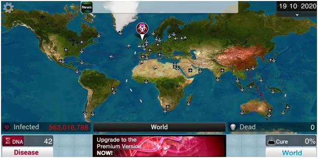 Plague Inc: Играта за култивиране на вируси става заглавия на фона на заплахите от COVID-19