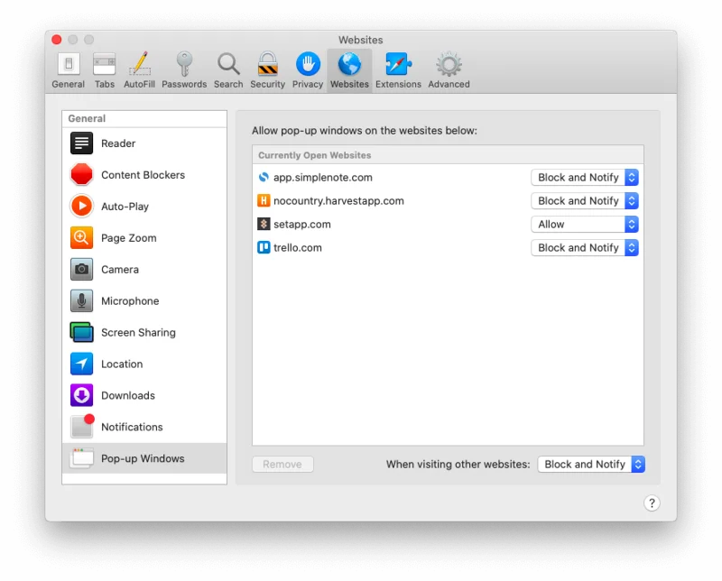 Jak blokovat vyskakovací okna na Macu (Safari, Chrome a Firefox)