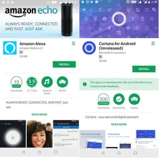 Kuinka saada Alexa tai Cortana Google Assistantin tilalle Androidissa?