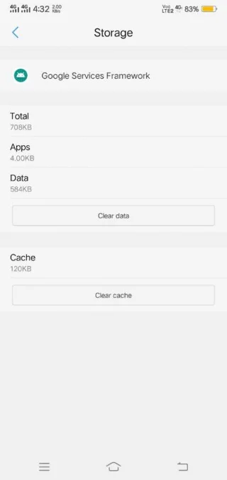 Kuidas parandada viga "Kahjuks on Google Play teenused peatunud"?