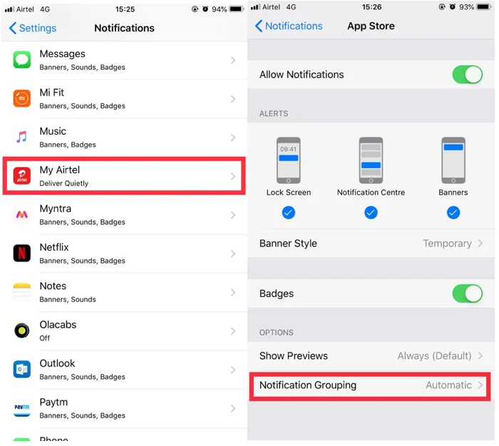 Tips för att kontrollera iPhone-aviseringar med iOS 12