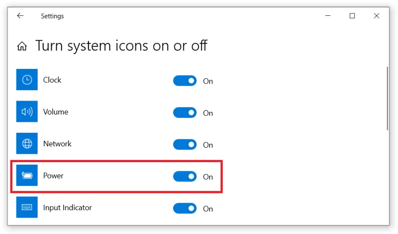 Jak obnovit chybějící ikonu baterie ve Windows 10?