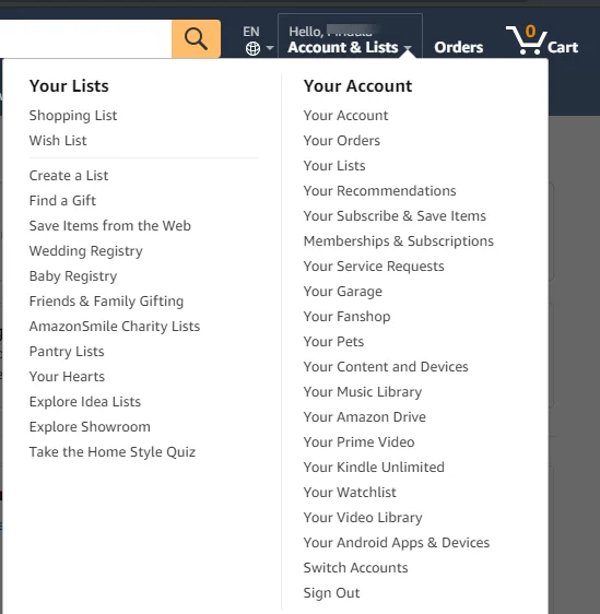 Як видалити обліковий запис Amazon?