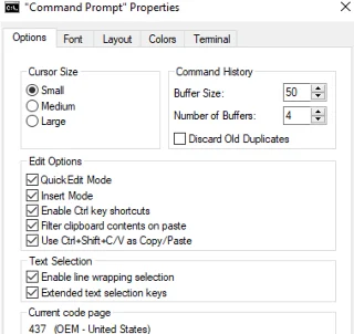 Kaip kopijuoti komandų eilutėje sistemoje „Windows 10“.