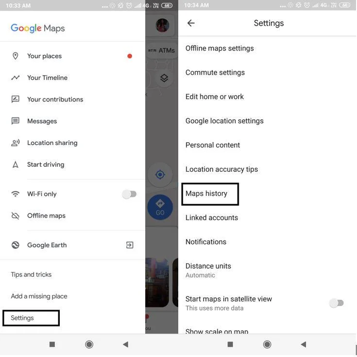 Kaip ištrinti „Google“ žemėlapių istoriją ir įjungti inkognito režimą?