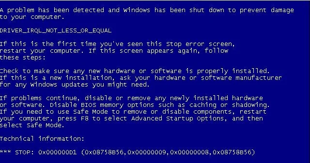 Как да поправите грешка в driver_irql_not_less_or_equal в Windows 10