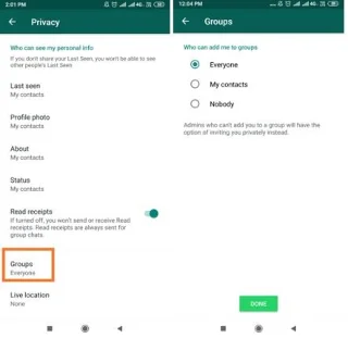 Si të kontrolloni se kush ju shton në bisedat e grupit WhatsApp?