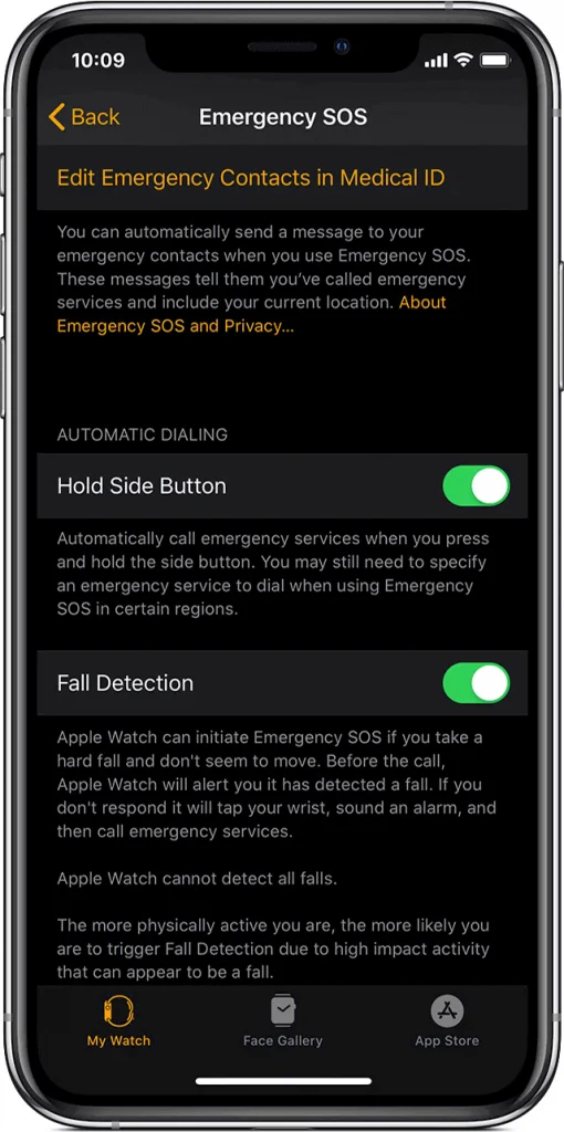 Sådan aktiverer du faldregistrering på Apple Watch SOS