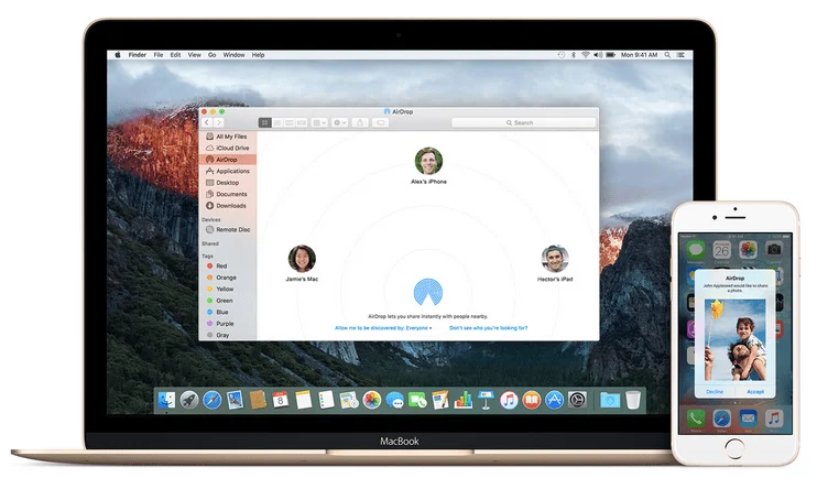 Kaip naudoti ir įjungti „AirDrop“ „Mac“.