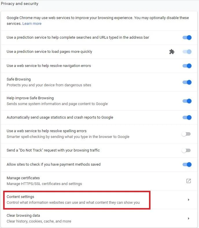 Hur man inaktiverar cookies i Google Chrome