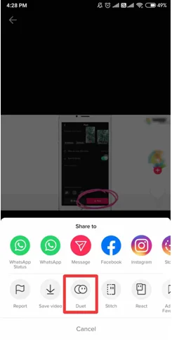 Как да направите дует в TikTok?