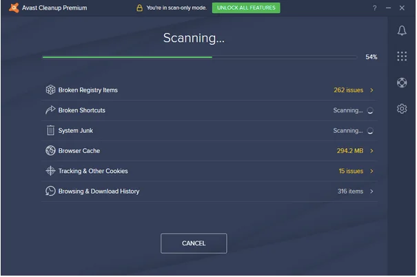 Как да поправя повредени елементи в системния регистър на Avast