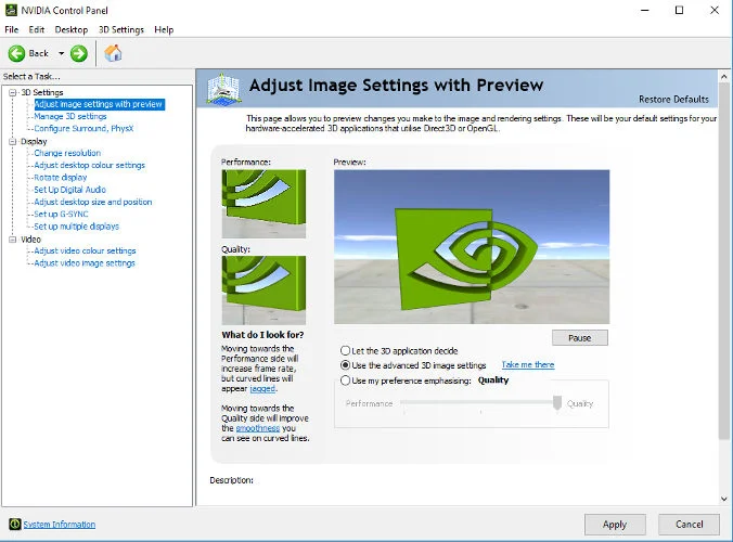 Sådan optimeres NVIDIA-kontrolpanelet til spil