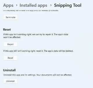 Jak opravit chybu zastavení záznamu nástroje Snipping Tool?