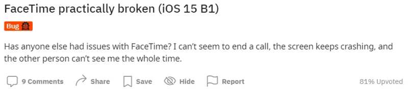 FaceTime не работи или продължава да замръзва на iOS 15: Решено