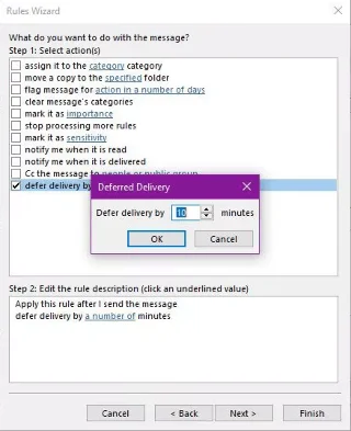 Kaip planuoti el. paštą programoje „Outlook“.