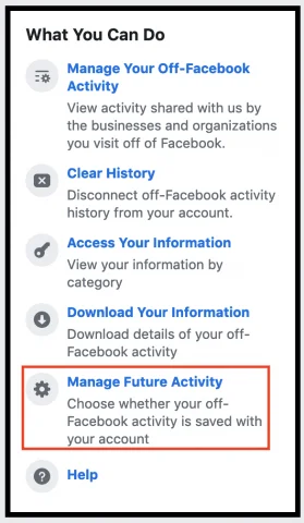 Hur man använder Facebooks nya funktion "Off-Facebook Activity".