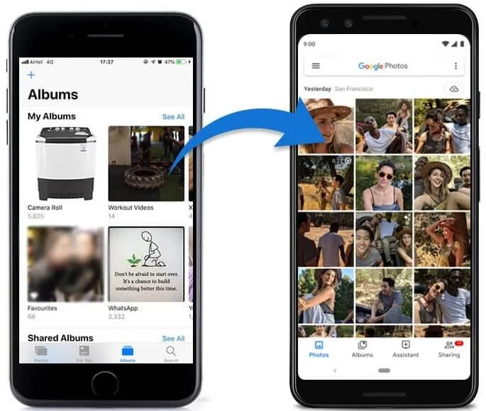 Kaip perjungti iš iPhone į Android