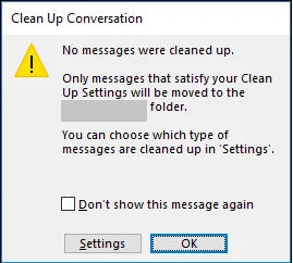 MS Outlook: Samtaleoprydningsværktøj til at holde dine e-mails organiseret