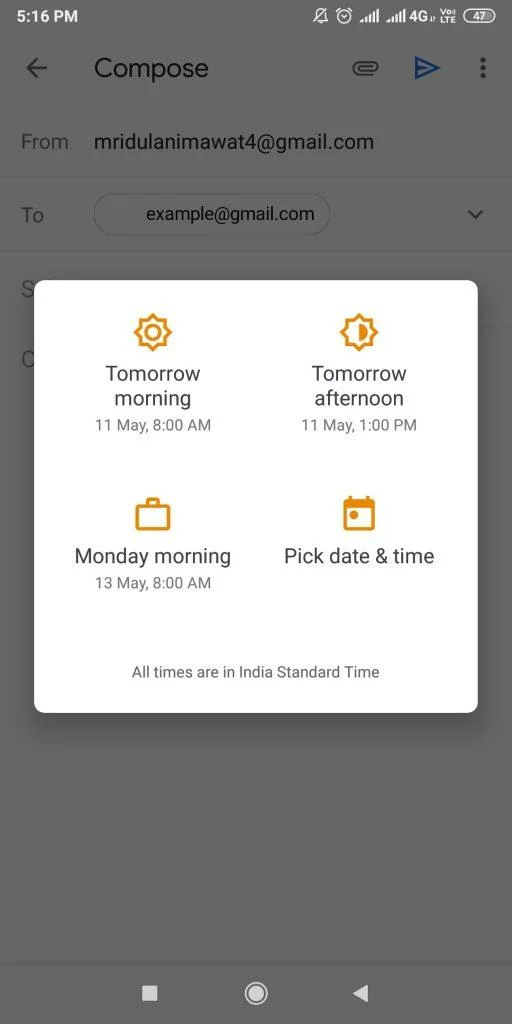 Hvordan kan jeg planlægge min e-mail på Gmail