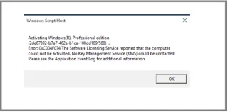 Slik fikser du Windows 10-aktiveringsfeil: 0xc00f074