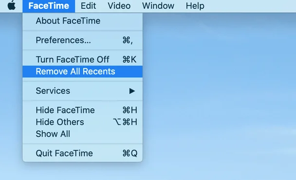 Jak vymazat historii FaceTime na Macu