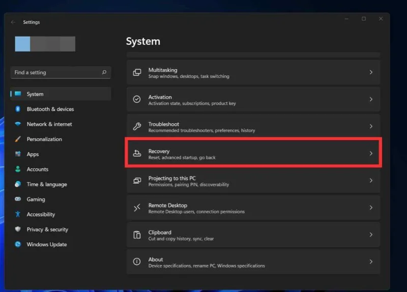 A Windows 11 gyári alaphelyzetbe állítása