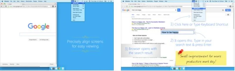 Hur gör man flera saker med delad skärm på Mac?