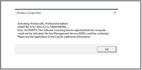 Kaip ištaisyti „Windows 10“ aktyvinimo klaidą: 0xc00f074
