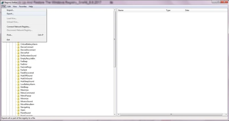 Jak zálohovat a obnovit registr Windows