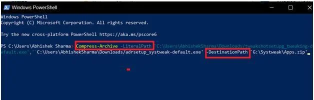 Si të zip/zhzip skedarët duke përdorur Powershell në Windows 10
