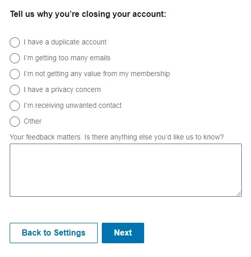 Как да изтриете вашия акаунт в LinkedIn