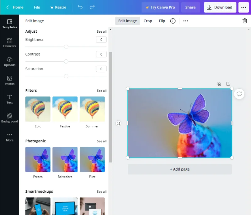 Съвети за редактиране на снимки в Canva за начинаещи
