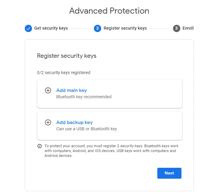 Kaip įrenginyje nustatyti „Google“ papildomą apsaugą