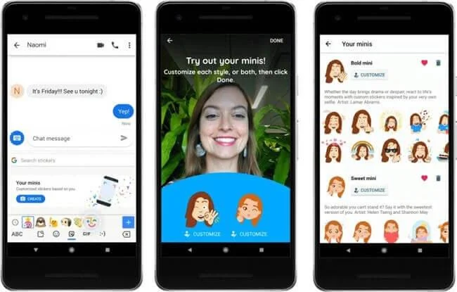 Kroky k vytvoření emodži jako vy na Gboard