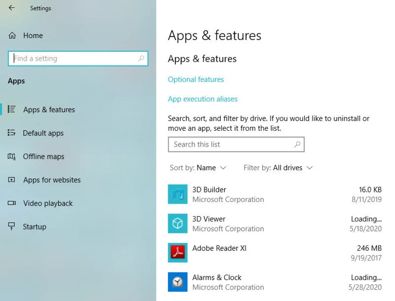 Sådan flyttes installerede programmer til et andet drev i Windows 10